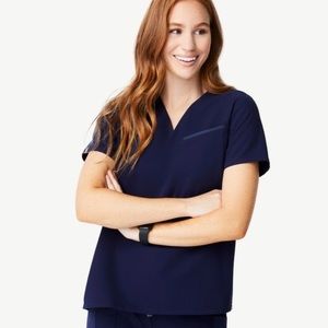 LIMITED EDITION Figs V-Neck Simone Scrub Top Navy Medium